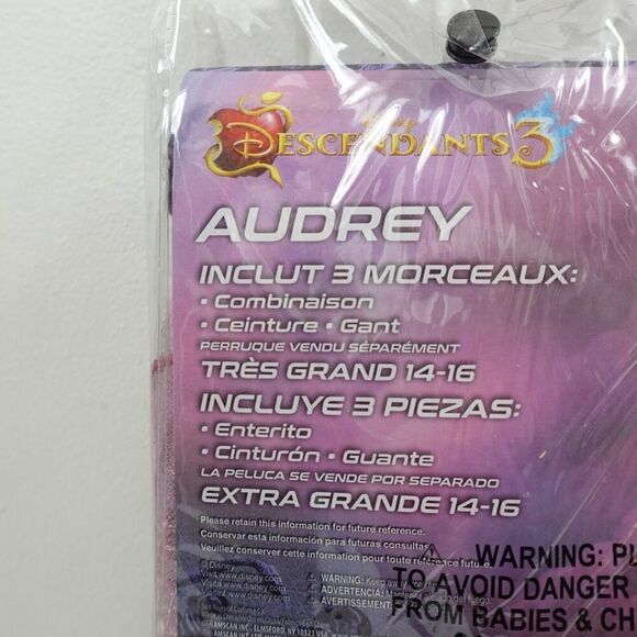 Disney Descendants 3 Kids Audrey Deluxe Costume X-Large 14-16 - Picture 10 of 11